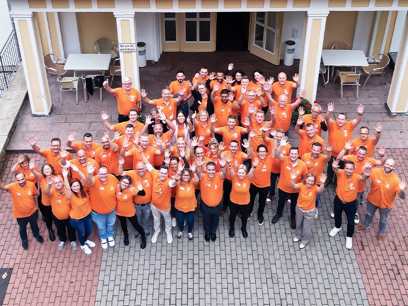 Teamfoto von Petri Außendienstmitarbeitenden für Brandt